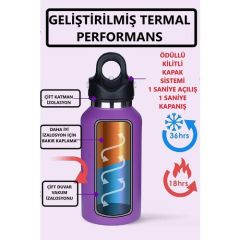 Revomax Paslanmaz Çelik Vakumlu 355 Ml Beyaz