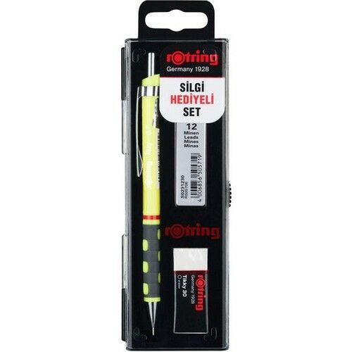 Rotring Tikky Versatil Okul Seti 0.7 Neon Sarı