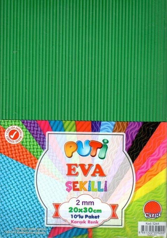 Puti Eva A4 20*30 Şekilli Desenli 10 Lu Paket