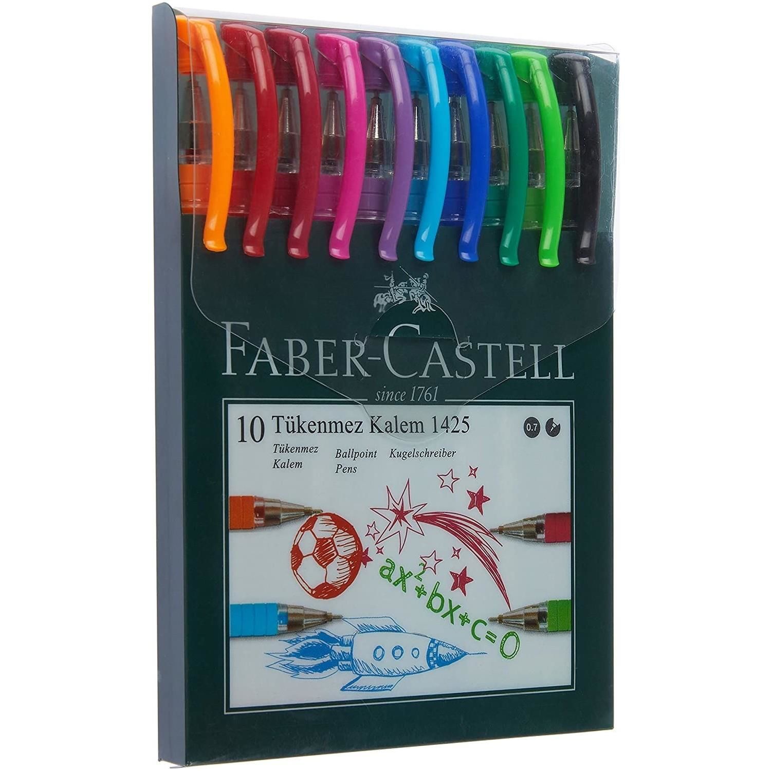 Faber-Castell 1425 Tükenmez Ailesi 10 Lu Poşet