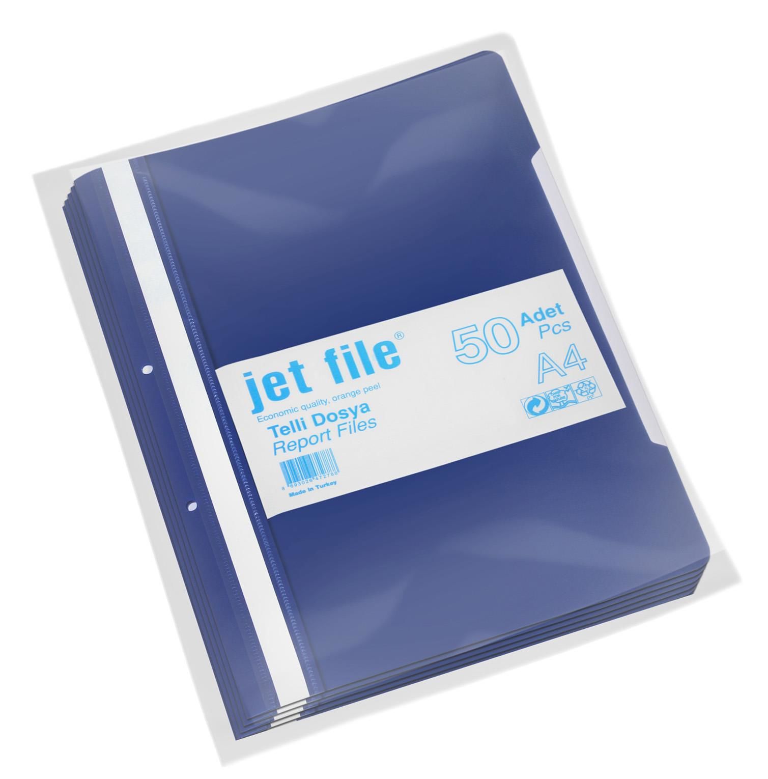 Jet File Pp Telli Dosya, A4, Lacivert,1000