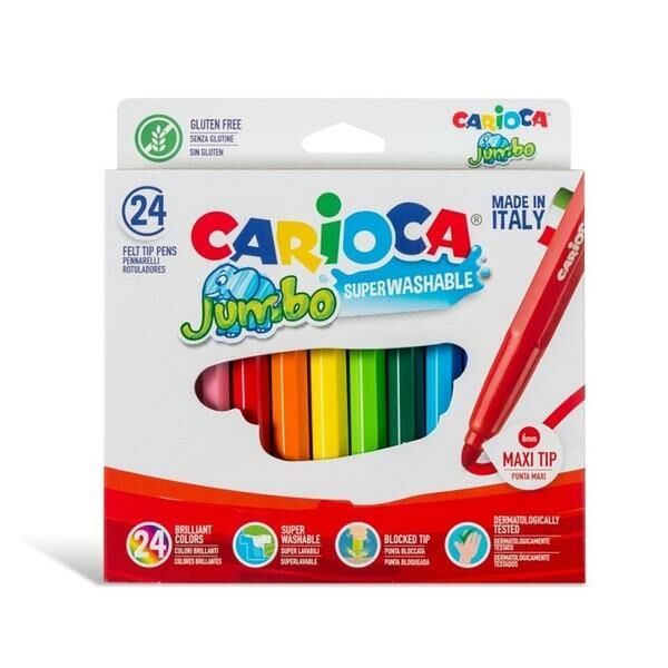 Carioca Jumbo Keçeli Boya Kalemi 24 Lü