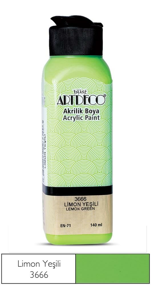 Artdeco Akrilik Boya 140Ml Limon Yesili 3666