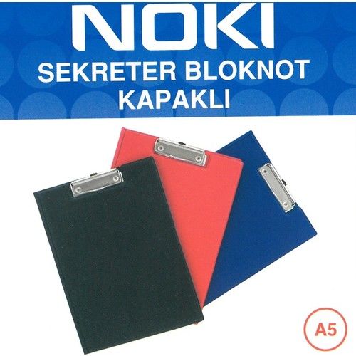 Noki Sekreter Kapaklı Blok Mavi A5