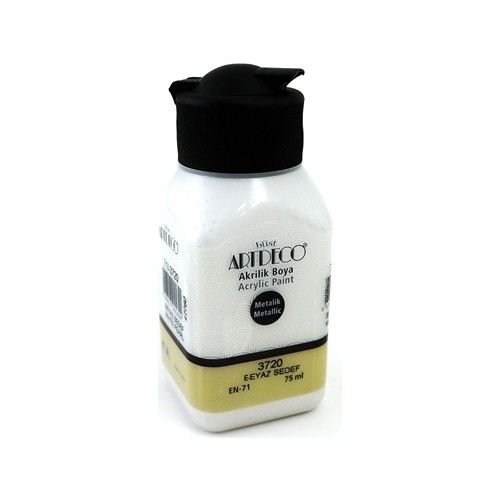 Artdeco Akrilik Boya 75Ml Metalik Beyaz Sedef