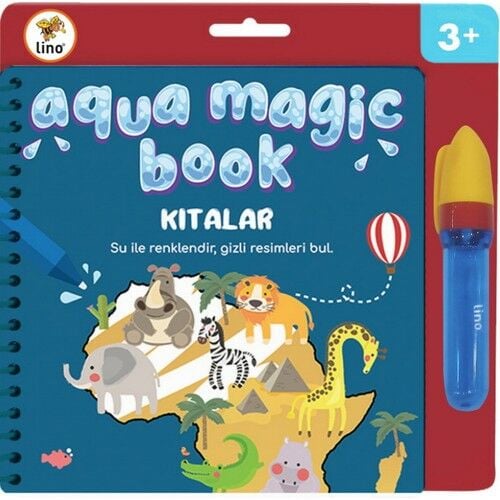 Lino Aqua Magic Book Kıtalar ( Sihirli Boyama Kita