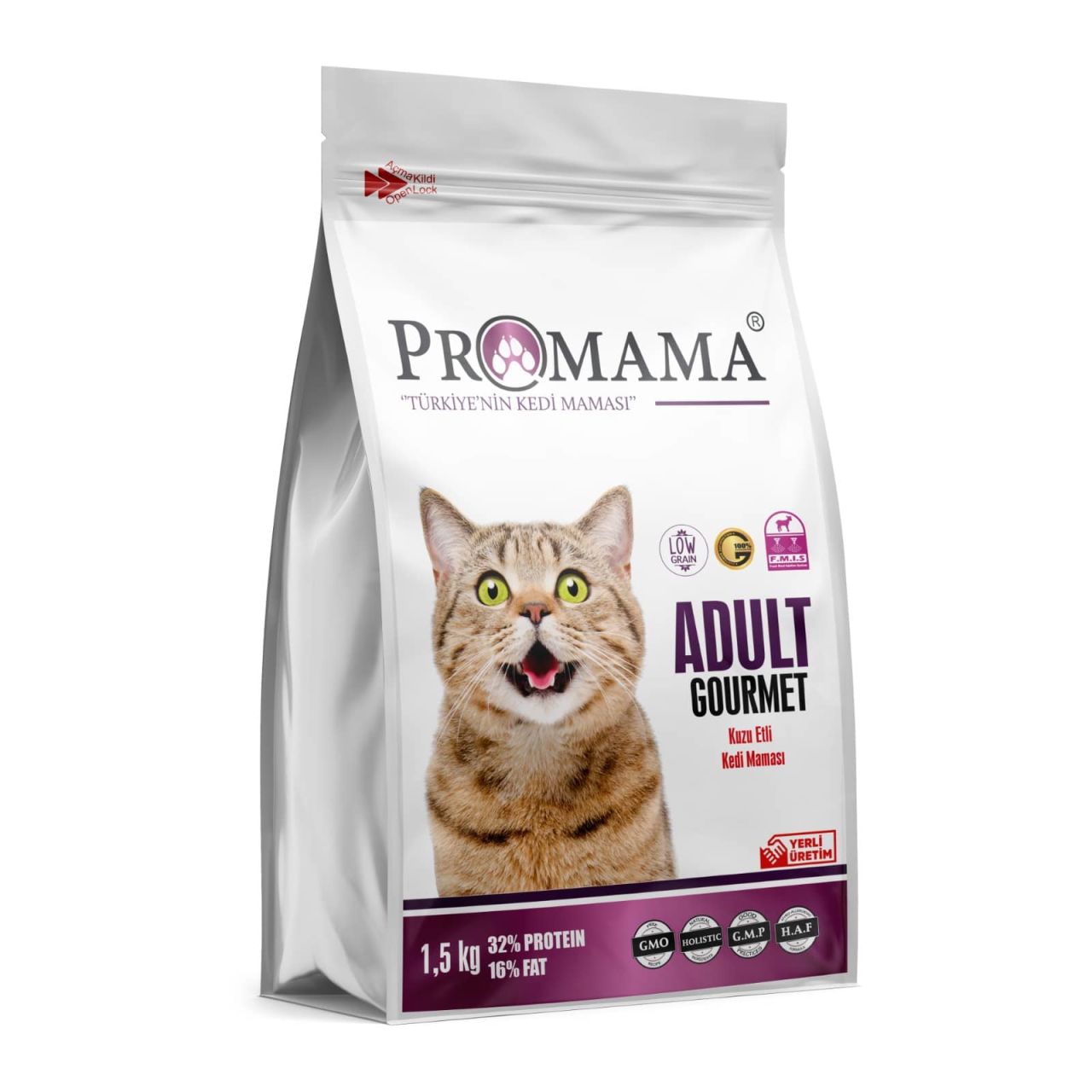 Promama Aç Bitir Kuzu Etli Gurme Kedi Maması 1.5 KG