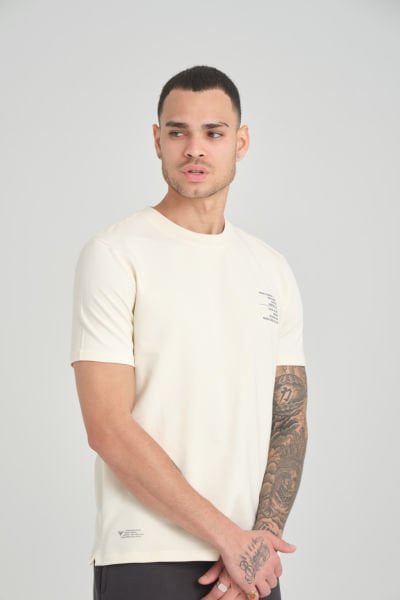 Ön Çift Baskılı İki İplik Oversize T-Shirt