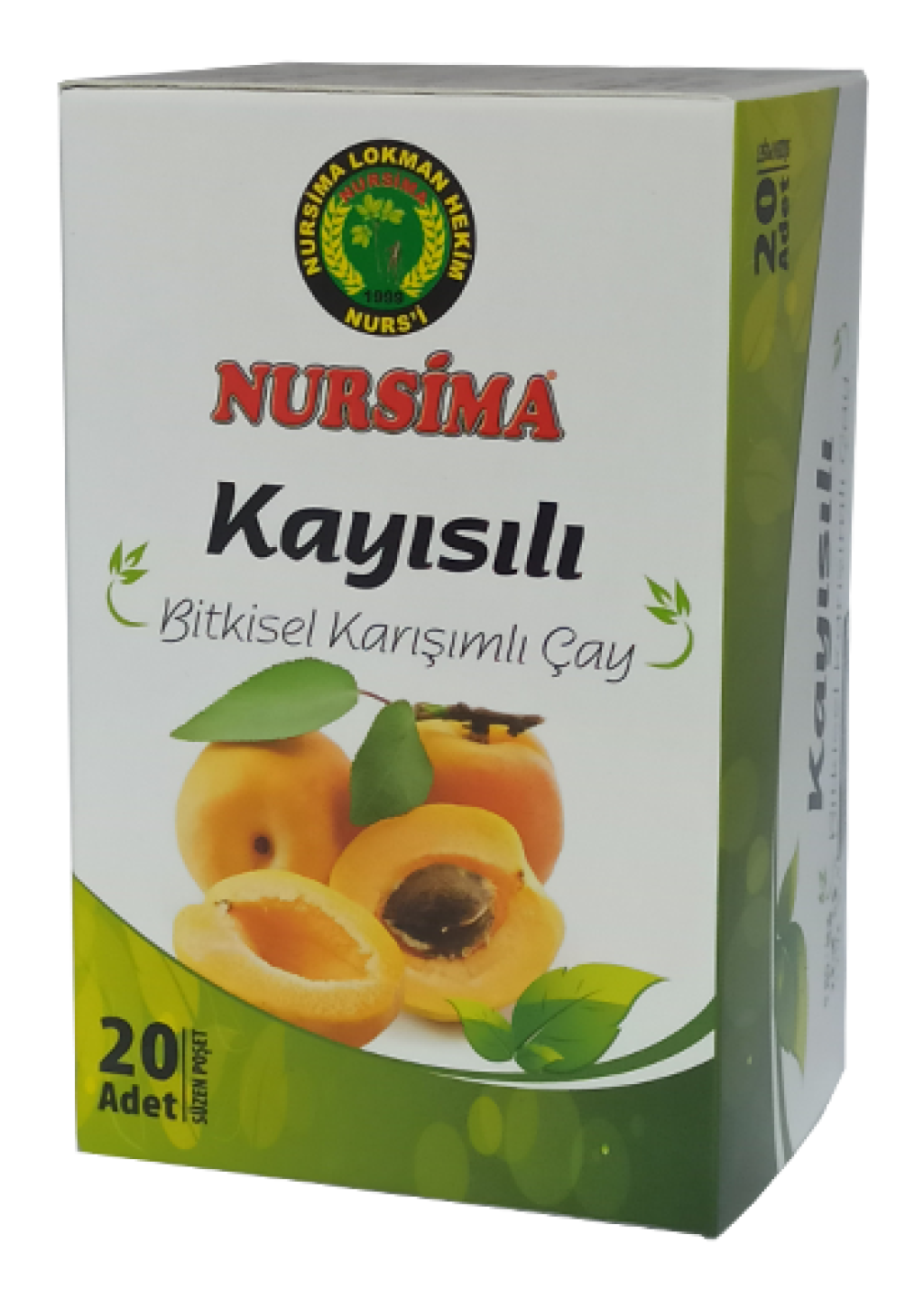 Nursima Kayısılı Bitkisel Karışımlı Çay 20 'li Süzen Poşet