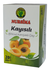 Nursima Kayısılı Bitkisel Karışımlı Çay 20 'li Süzen Poşet