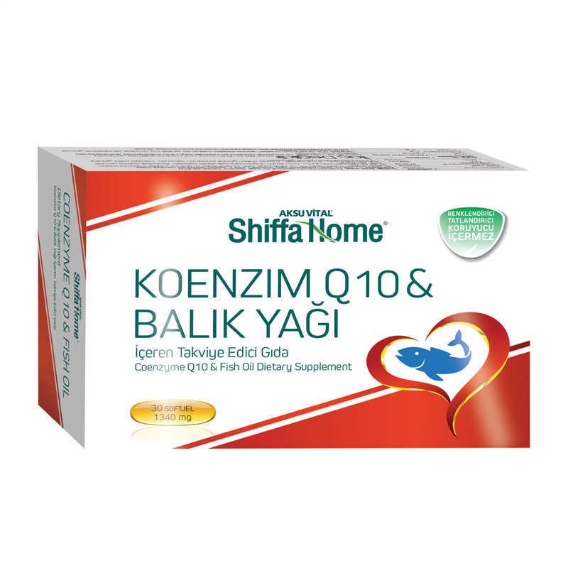 Shiffa Home Koenzim / Coenzyme Q 10 Fish Oil 30 Softgel