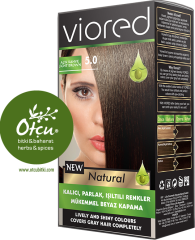 Viored Deluxe Saç Boyası 5.0 Açık Kahve  Lila Cosmetics