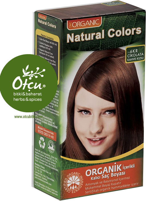 Natural Colors 6KR Çikolata Kahve Kızılı Organik Saç Boyası