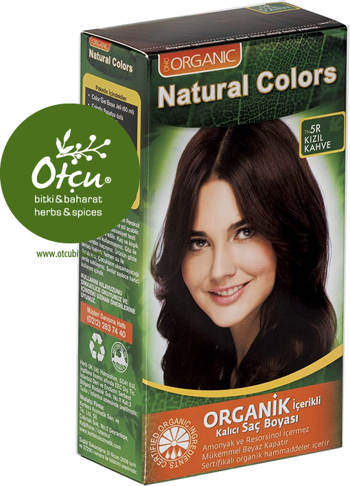 Natural Colors 5R Kızıl Kahve Organik Saç Boyası
