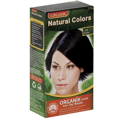 Natural Colors 1N Siyah Organik Saç Boyası