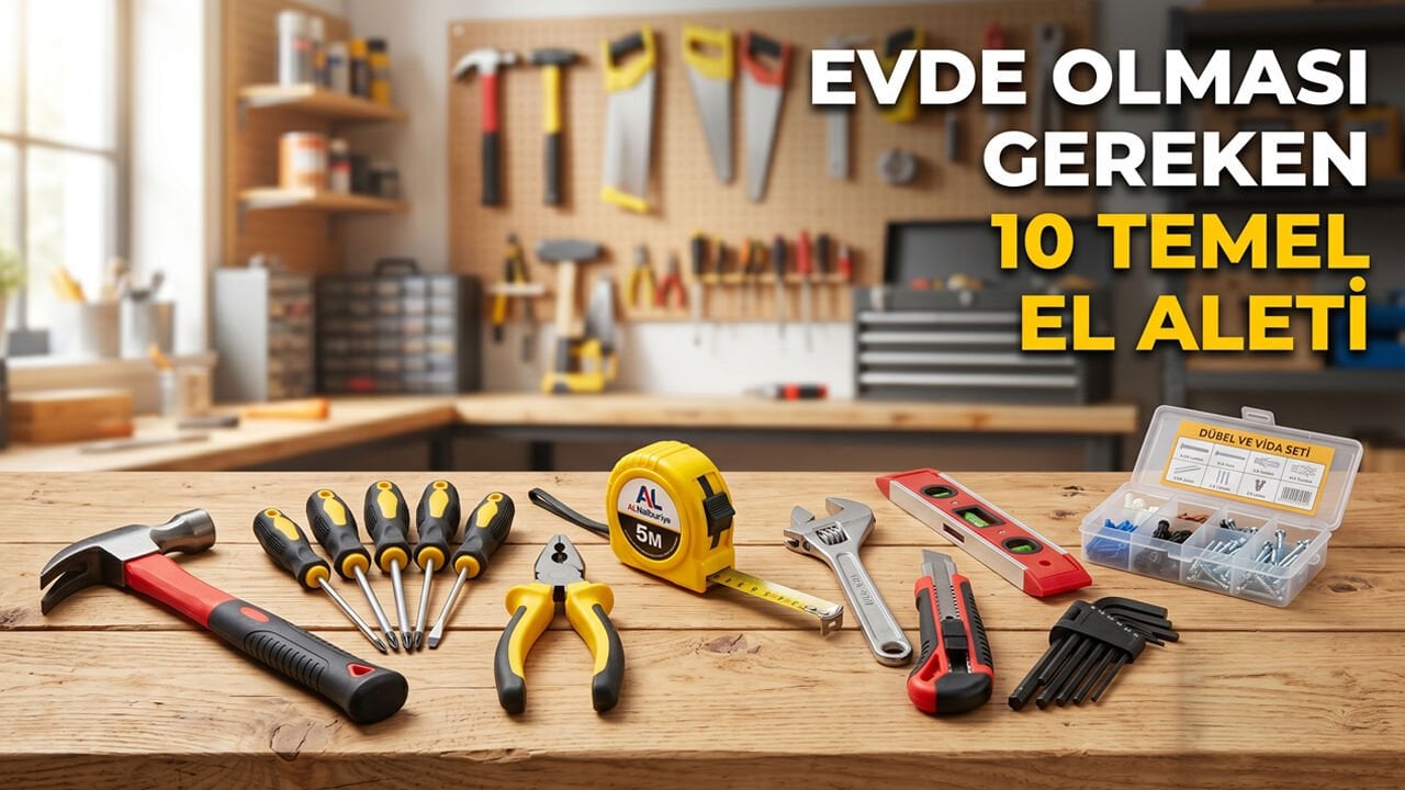 Evde Olması Gereken 10 Temel El Aleti