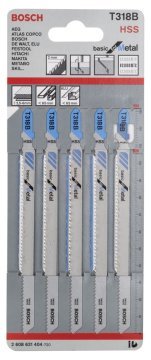 Bosch Dekupaj Testere Bıçağı Basic for Metal T 318 B 132 mm (5 Adet) - 2608631404