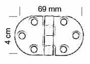 Tuba 4 Cm Oval Masa Menteşesi