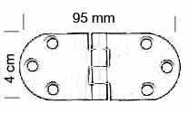 Tuba 4 Cm Uzun Masa Menteşesi