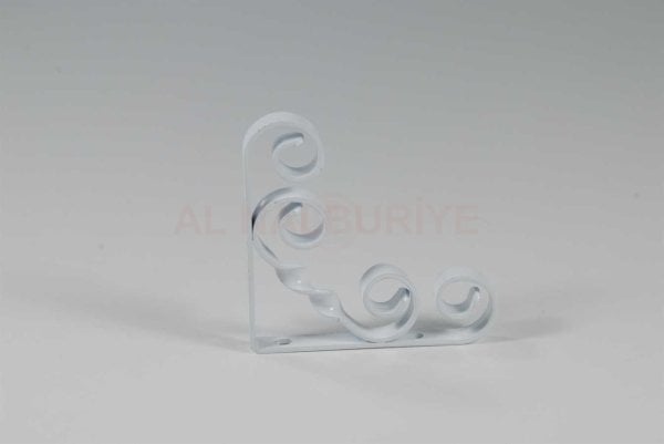 Endpa BURGULU RAF PİMİ ALTI KONSOL 300 MM BEYAZ - 014020002003002