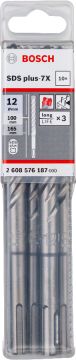 Bosch SDS Plus-7X Kırıcı Delici Uç 12,0x165 mm (10 Adet) - 2608576187