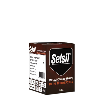 Selsil Metal Dolgulu Sıvı Epoksi Macun 500 Gr (B)