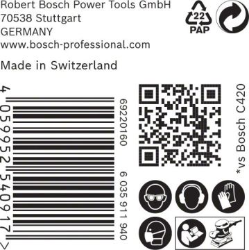 Bosch Ağ Zımpara Expert M480 93x186 mm 100 Kum (50 Adet) - 2608900753