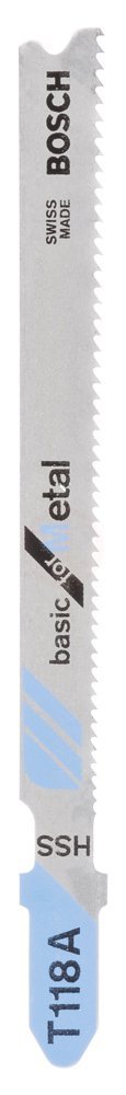 Bosch Dekupaj Testere Bıçağı Basic for Metal T 118 A 92 mm (100 Adet) - 2608631964