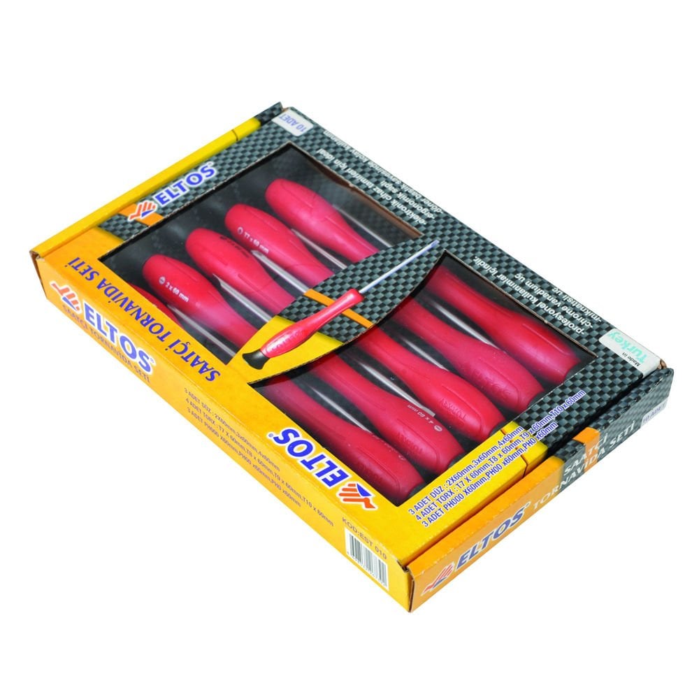 Eltos Saatçi Tornavida Seti (10 Parça)