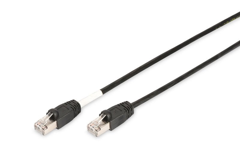 Assmann Digitus Cat 6 S-Ftp Dış Mekan Patch Kablosu, Cu, Pe Awg 27/7, Siyah Renk, 5 Mt