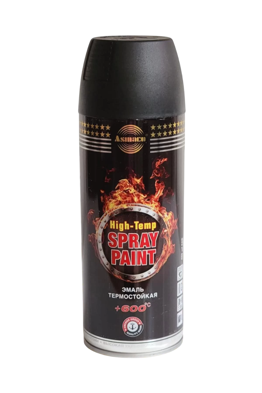 Asmaco Isıya Dayanıklı Sprey Boya 400 Ml RAL 9011 Siyah Soba Boyası