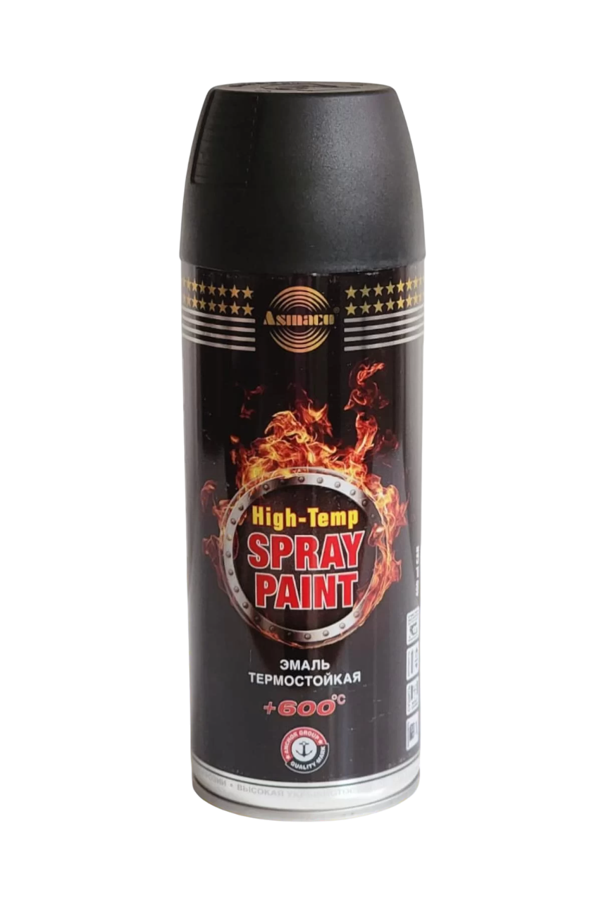 Asmaco Isıya Dayanıklı Sprey Boya 400 Ml RAL 9011 Siyah Soba Boyası