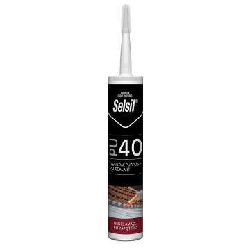 Selsil Poliüretan PU Mastik 40 SHA 280 ml Kırmızı (RAL3009)