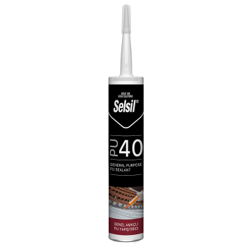 Selsil Poliüretan PU Mastik 40 SHA 280 ml Kırmızı (RAL3009)