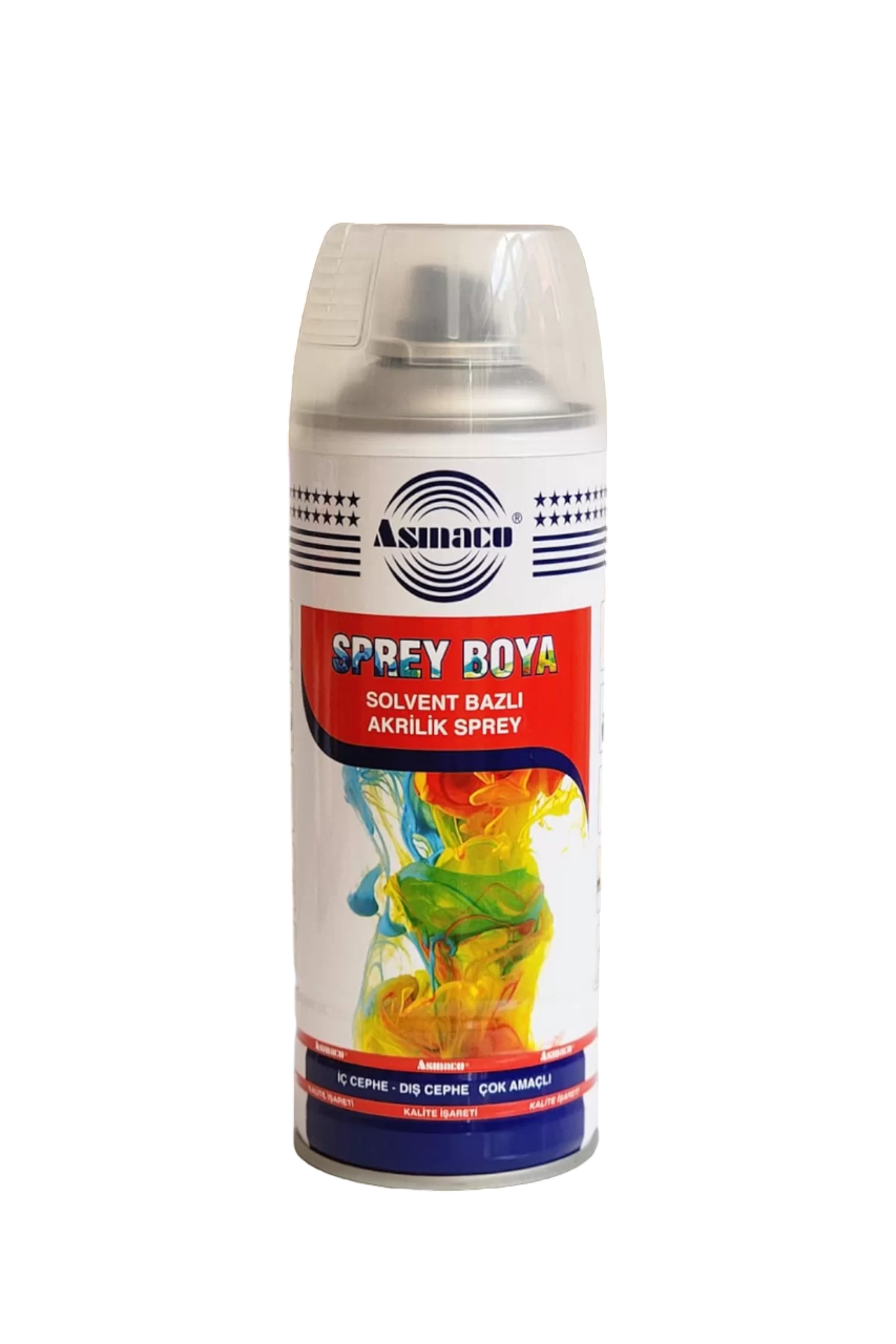 Asmaco Solvent Bazlı Akrilik Floresan Sprey Boya 400 Ml RAL 1026 Floresan Sarı
