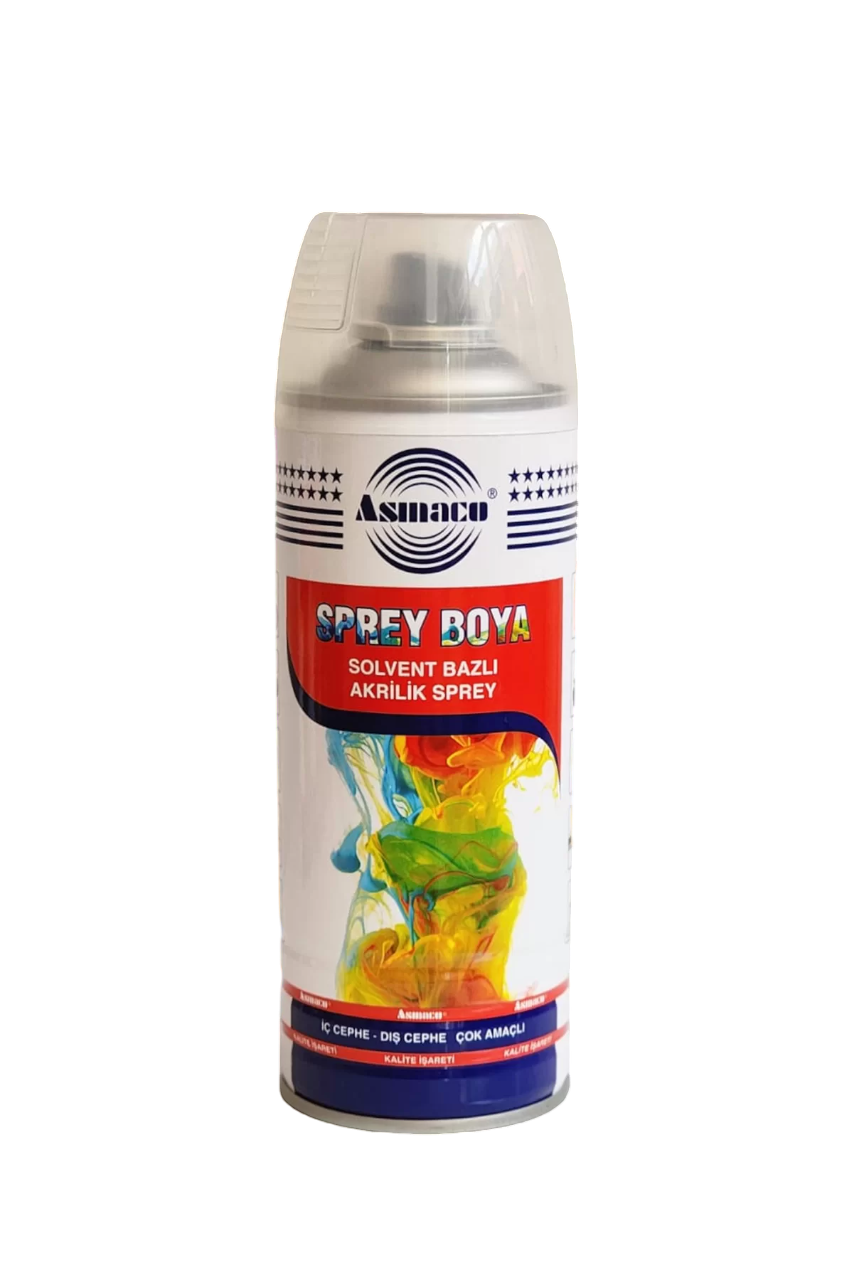 Asmaco Solvent Bazlı Akrilik Floresan Sprey Boya 400 Ml RAL 3024 Floresan Kırmızı