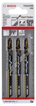 Bosch Dekupaj Testere Bıçağı Special For Fiber And Plaster T141 HM 100 mm (3 Adet) - 2608633175