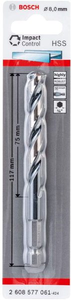 Bosch İmpact Control Çift Taraflı Vidalama Hss 2.2X64 Mm - 2608577046