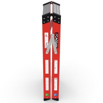 Çağsan A Tipi Çift Tarafı Geniş Fiberglas Merdiven (V6) 4 Basamaklı - BFC4