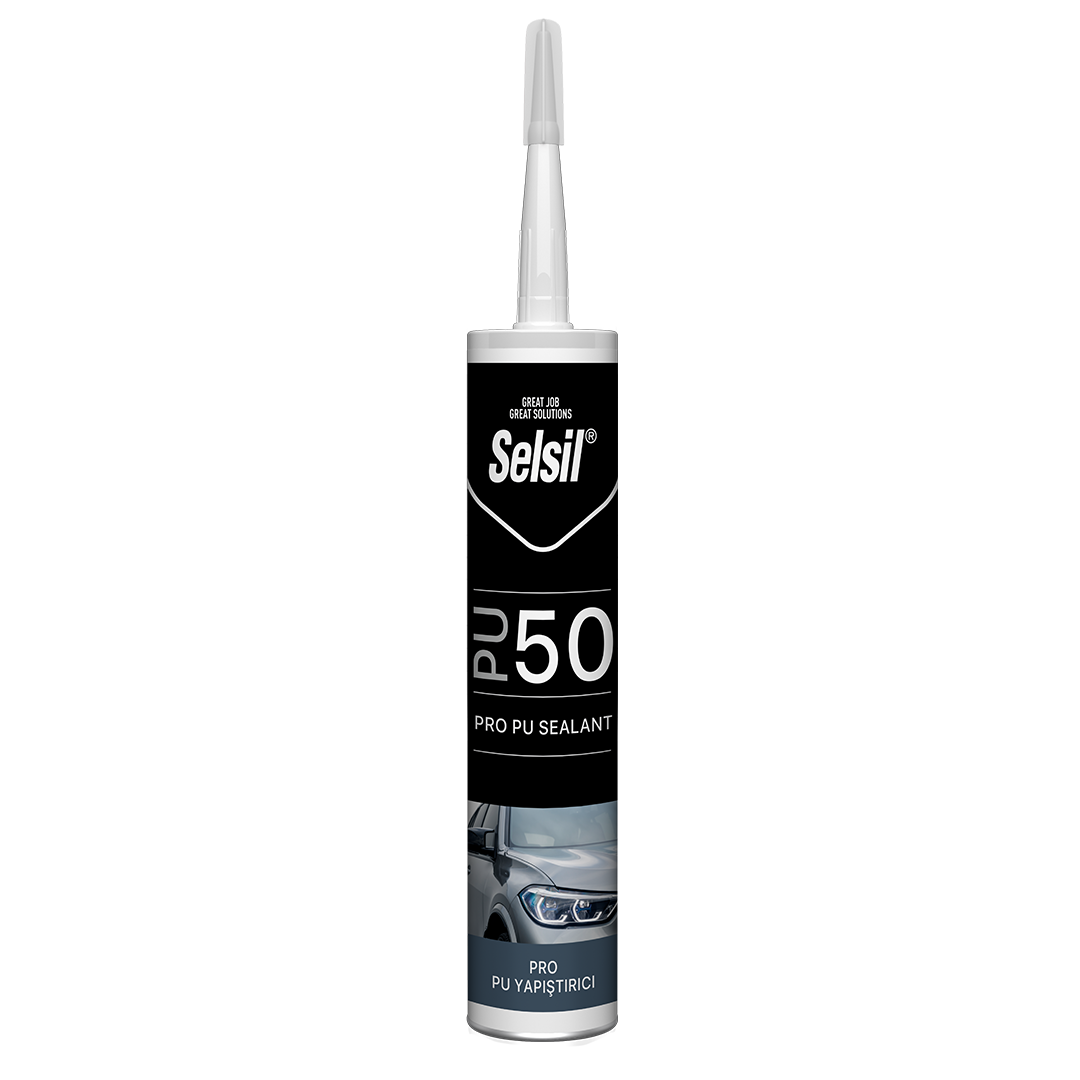 Selsil Poliüretan PU Mastik 50 SHA 280 ml Siyah