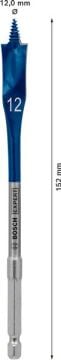 Bosch Ahşap Matkap Uç Expert SCS Yaprak HEX 12x152 mm - 2608900312
