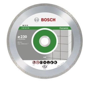 Bosch Elmas Kesme Diski Standard For Ceramic 230x22,23 mm (10 Adet) - 2608603234