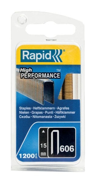 Rapid Zımba Teli 606 Serisi Galvaniz Reçine 15 mm (1 Paket/1200 Adet) - 40109528
