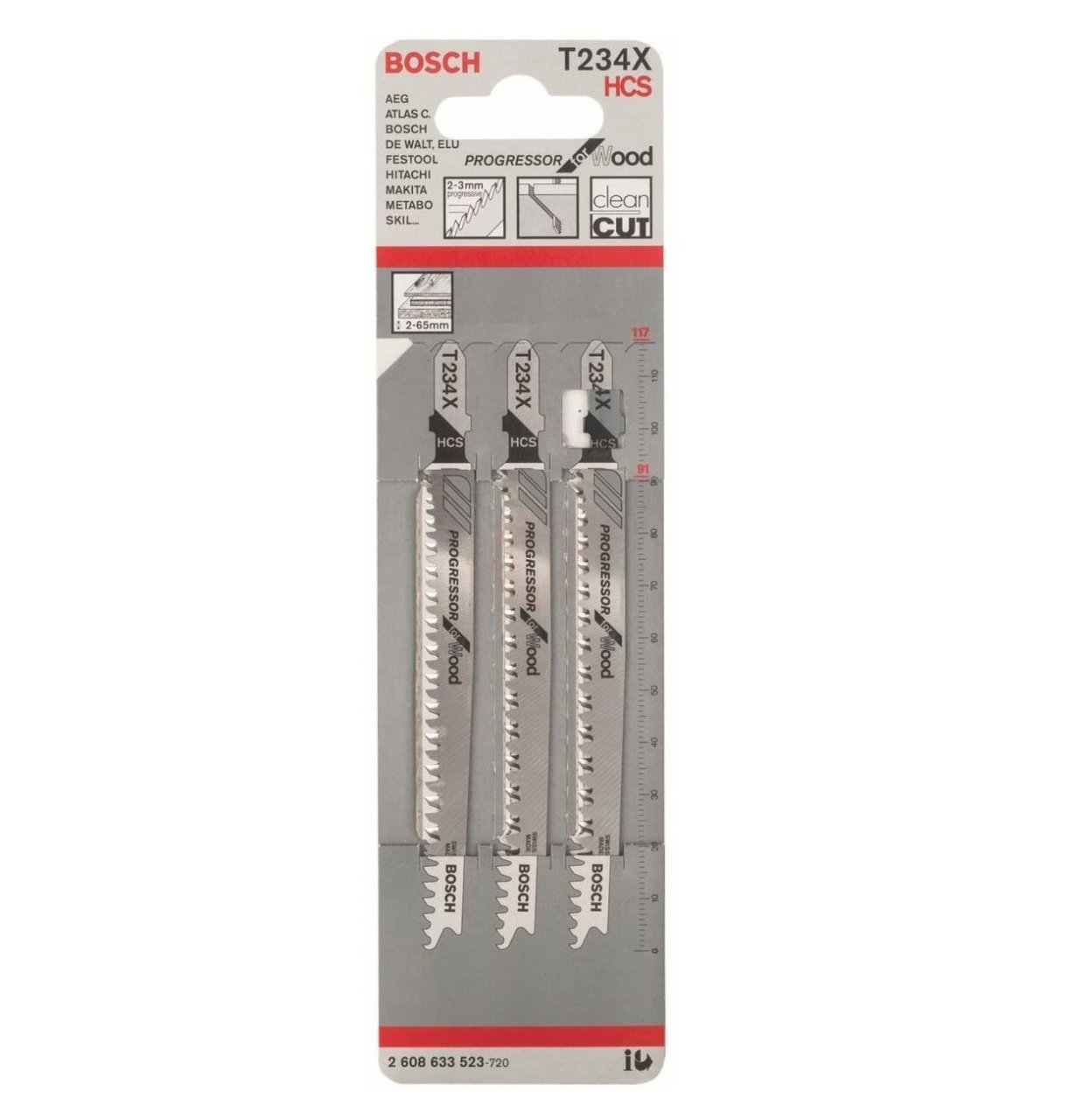 Bosch Dekupaj Testere Bıçağı T234X 3 Lü - 2608633523