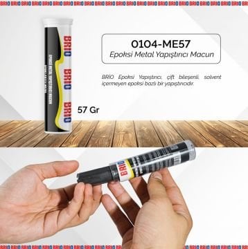 Brio Epoksi Metal Yapıştırıcı Macun 57 Gr