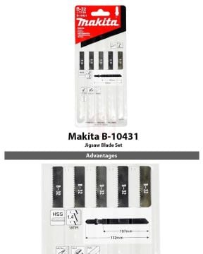 Makita Metal Dekupaj Testere Bıçağı 107 mm (B-32) (B-10431) (5 Adet)