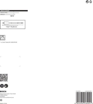 Bosch Ahşap Matkap Uç Expert SCS Yaprak HEX Set (8 Parça) - 2608900335