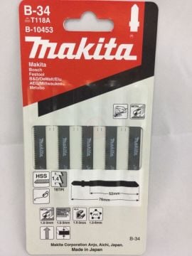 Makita Metal Dekupaj Testere Bıçağı 50 mm (B-34) (B-10453) (5 Adet)