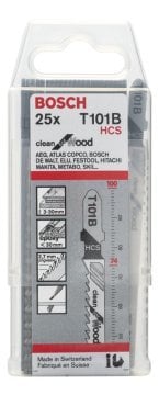 Bosch Dekupaj Testere Bıçağı Clean For Wood T 101 B 100 mm (25 Adet) - 2608633622