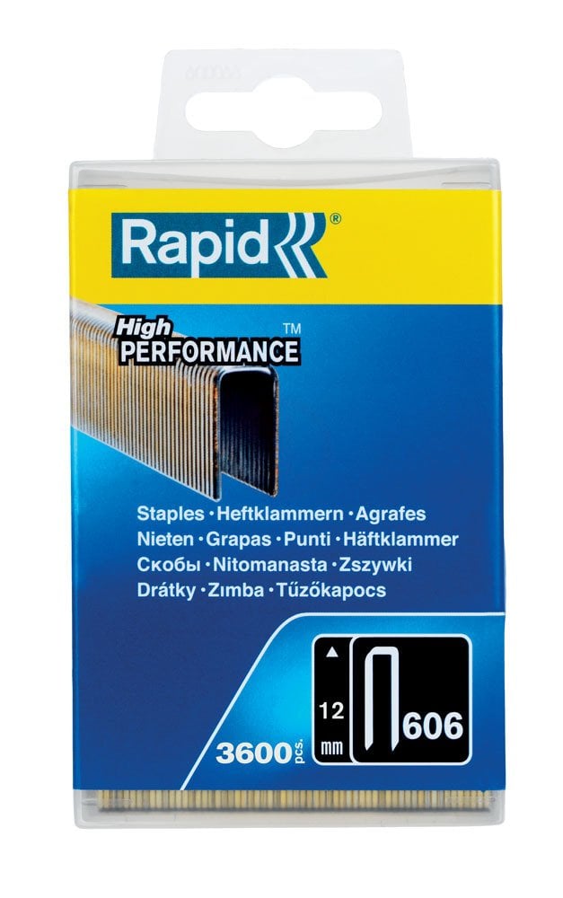 Rapid Zımba Teli 606 Serisi Galvaniz Reçine 12 mm (1 Paket/3600 Adet) - 40303093